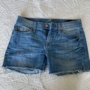 7 for all mankind Roxanne denim shorts